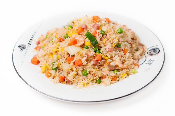 Bilde av stekt ris med grønnsaker